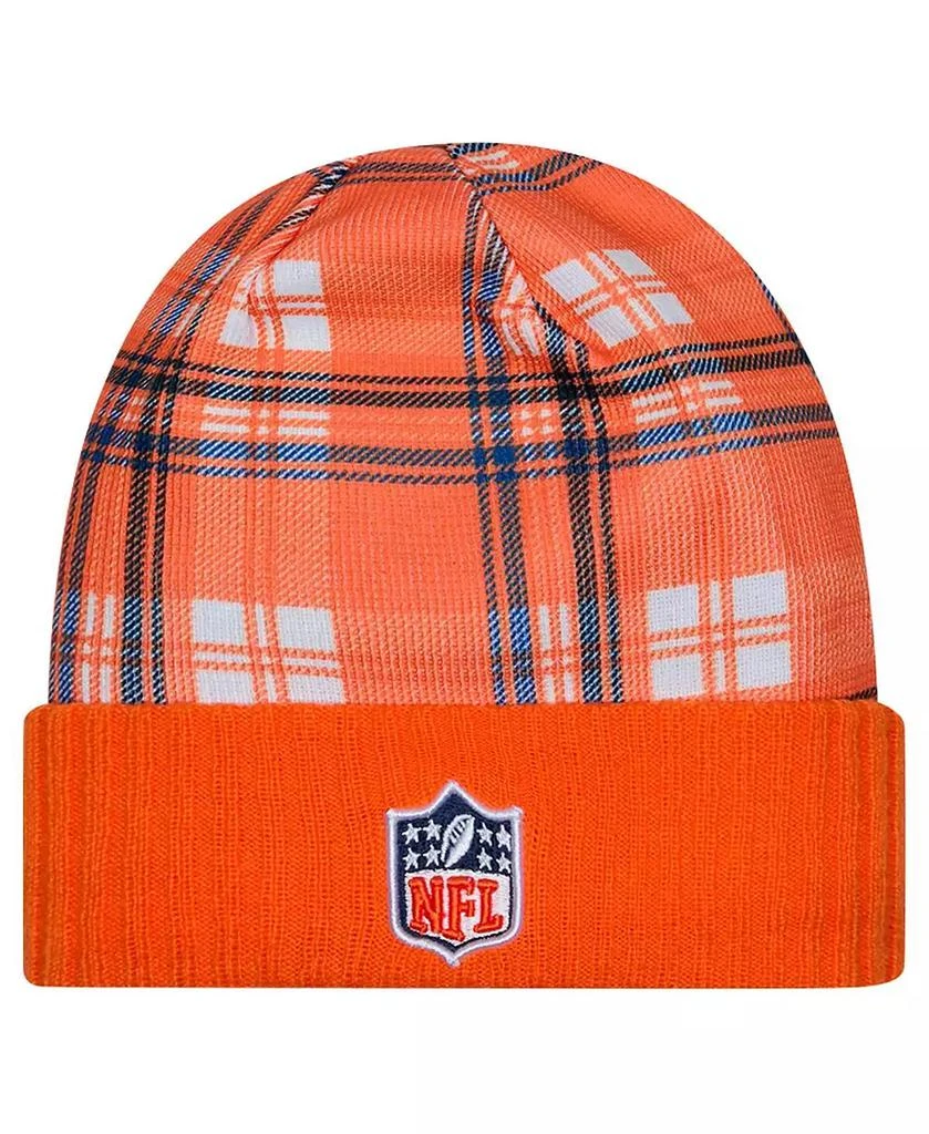 New Era Men's Orange Denver Broncos Sideline Statement Cuffed Knit Hat 2