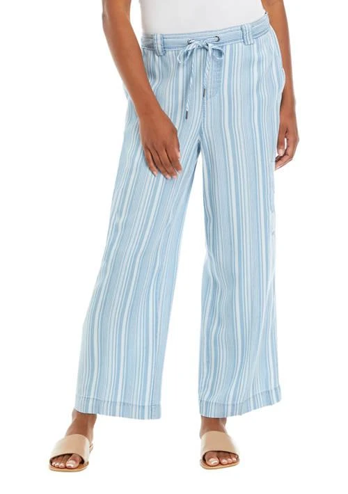Sharagano Womens Wide Leg Printed Pants 1