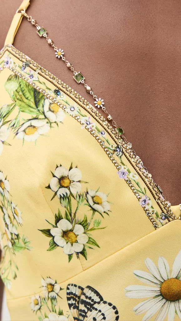 Camilla Chain Detail Silk Slip Dress 5