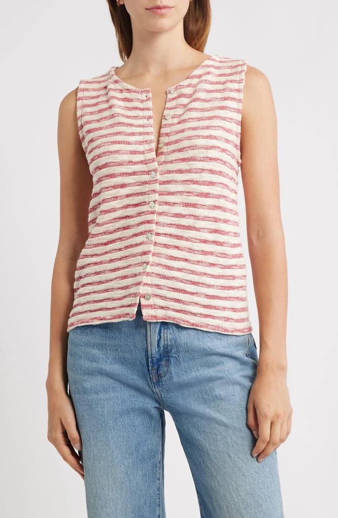 Madewell Stripe Crewneck Sweater Vest 1