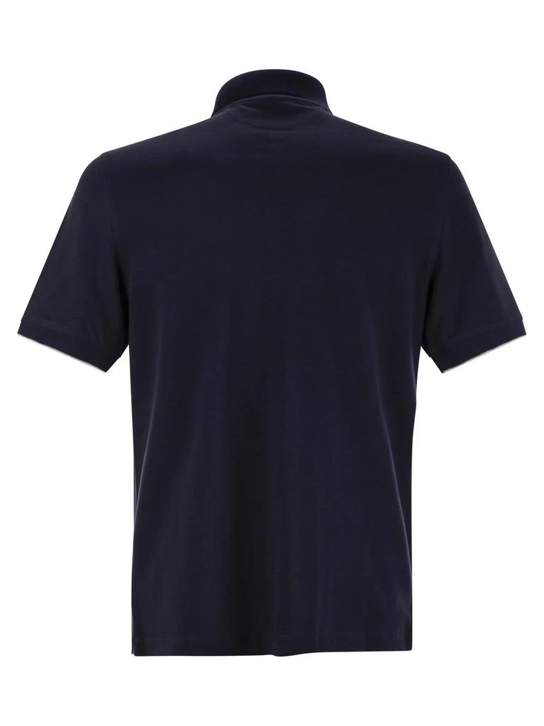 Brunello Cucinelli Brunello Cucinelli Logo Detailed Short-Sleeved Polo Shirt 2