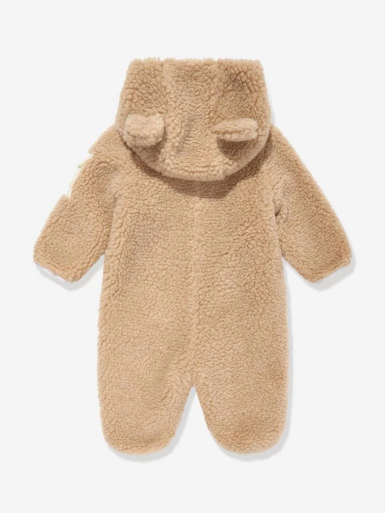Moncler Moncler Enfant Baby Teddy Fleece Romper in Brown 2