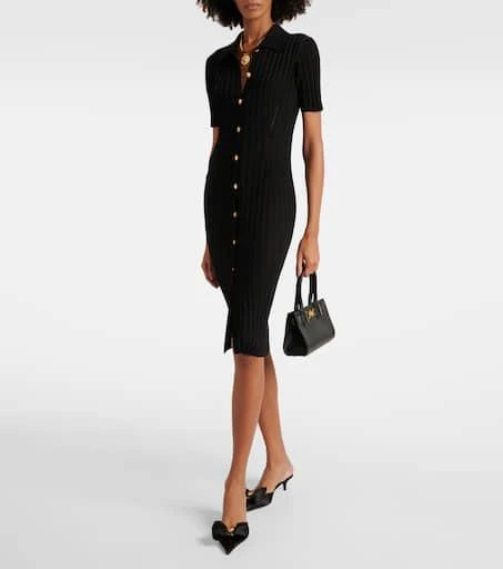 Versace Alia 45 satin slingback pumps 3