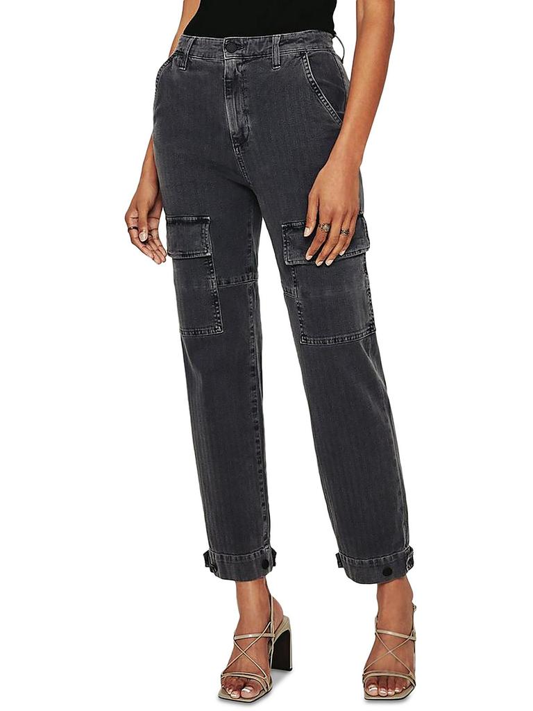 AG Adriano Goldschmied Womens Boyfriend High Rise Cargo Jeans