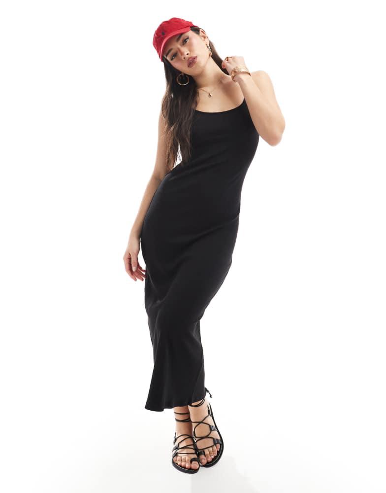 Cotton:On Cotton on Byron low back maxi dress in black