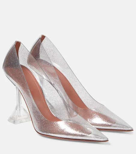 Amina Muaddi Ami Glass PVC pumps 1