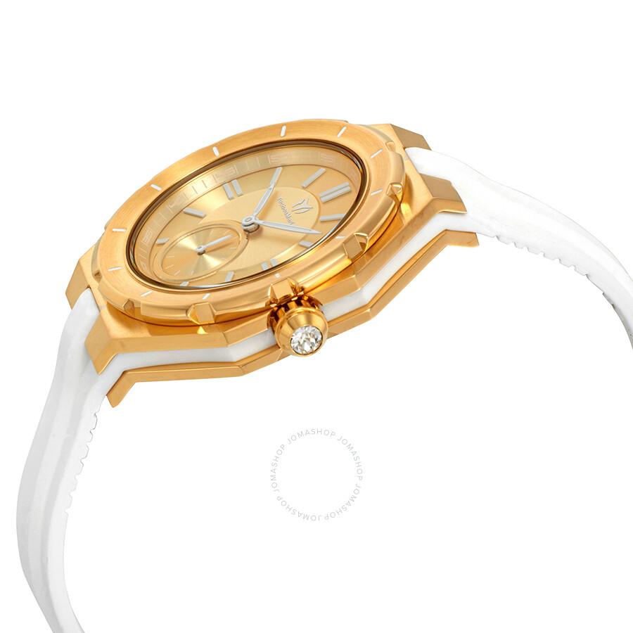 TechnoMarine Cruise Sea Gold Dial Ladies Watch TM-118005