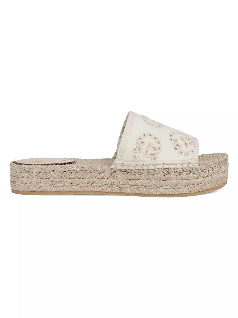 Gucci Damita Logo Eyelet Canvas Espadrilles 1