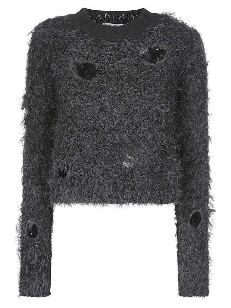 Acne Studios Acne Studios Cut-Out Detailed Crewneck Jumper 1