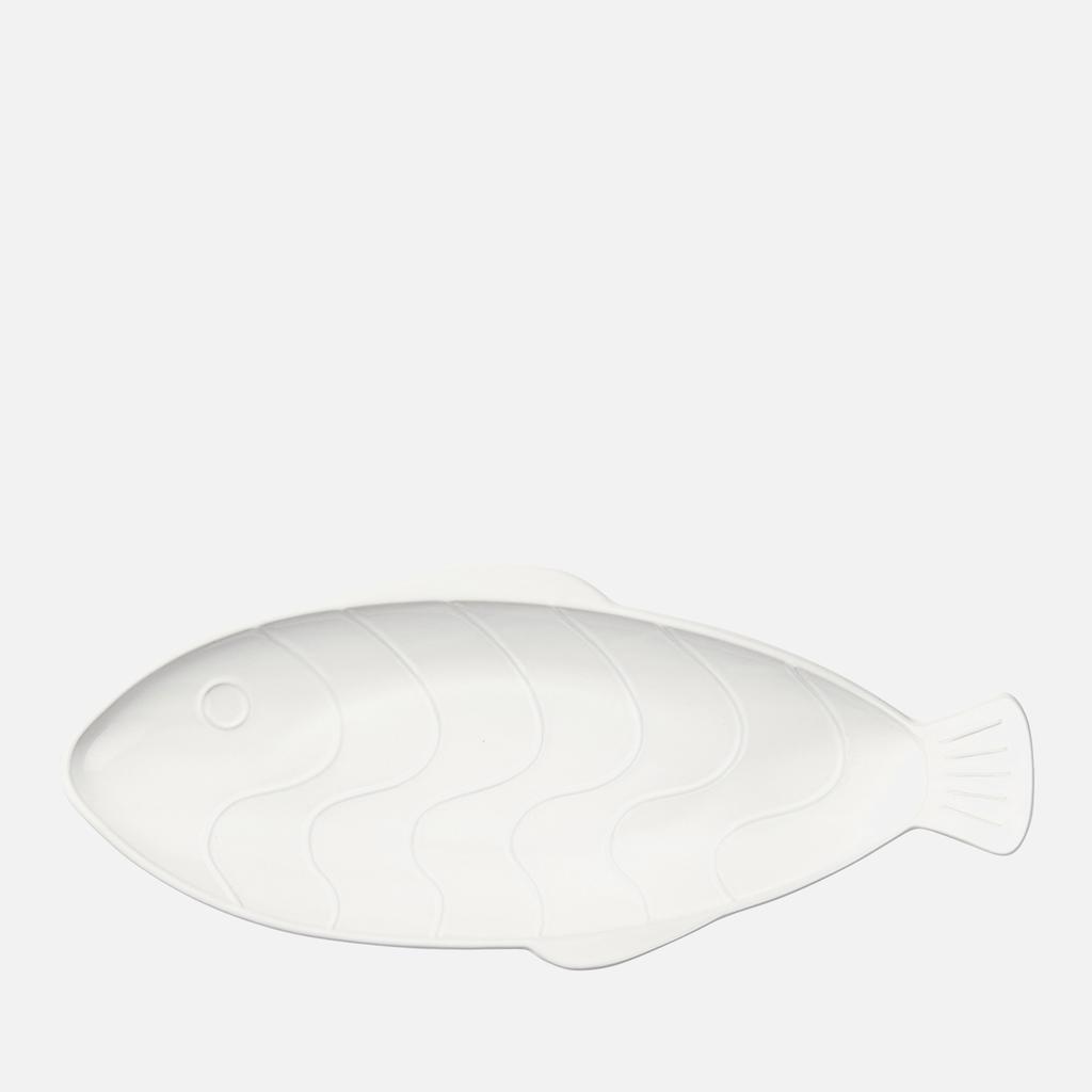 Broste Copenhagen Broste Copenhagen Pesce Narrow Plate - White