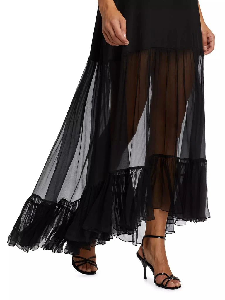 Azeeza Bellevue Silk Chiffon Maxi Dress 6
