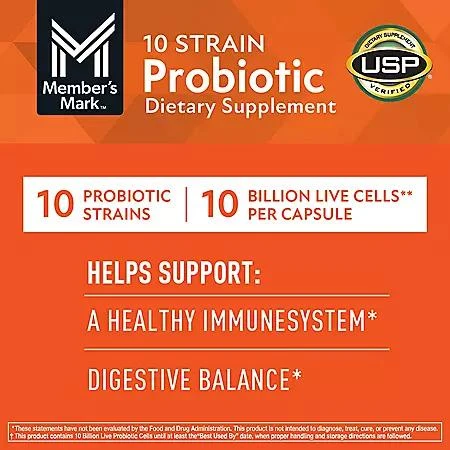 Member's Mark Member's Mark 10 Strain Probiotic Capsules, 84 ct. 5