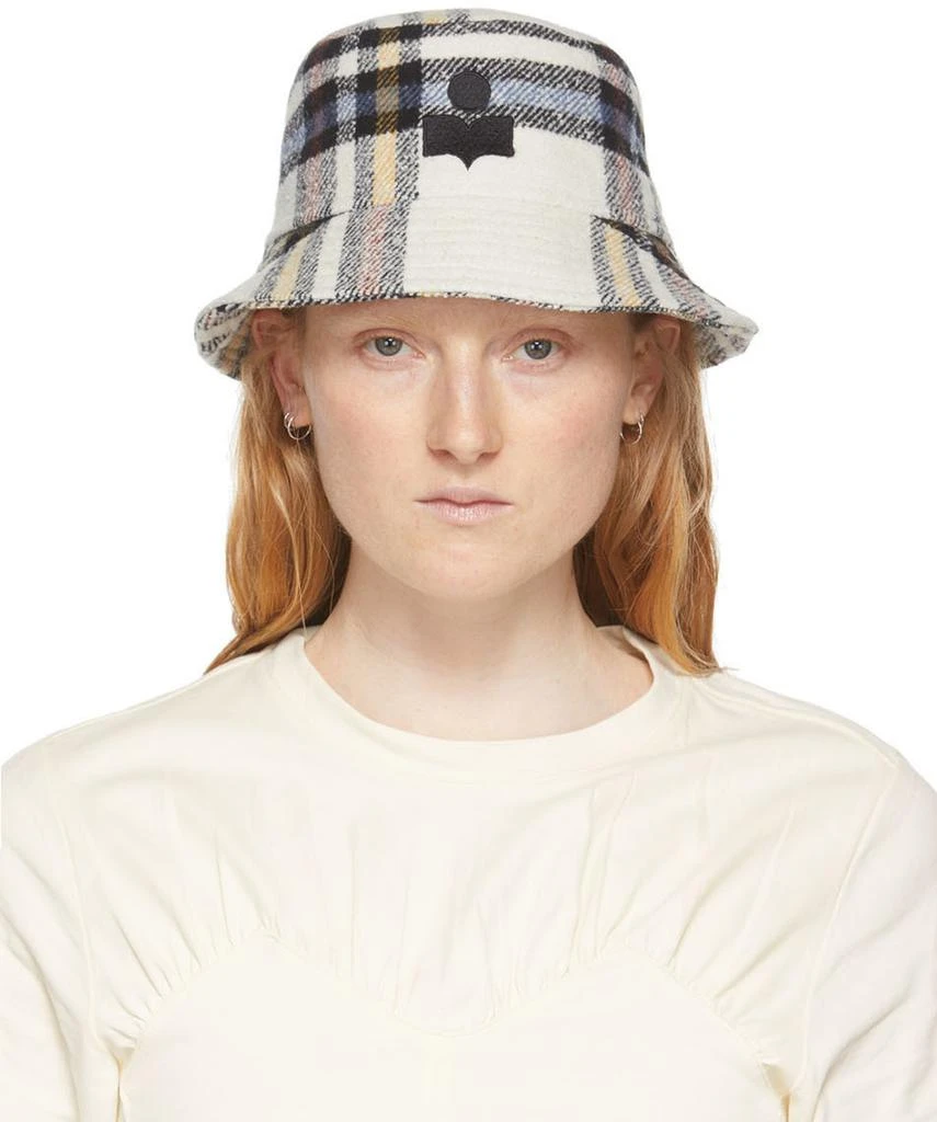 Isabel Marant White Haley Bucket Hat 1