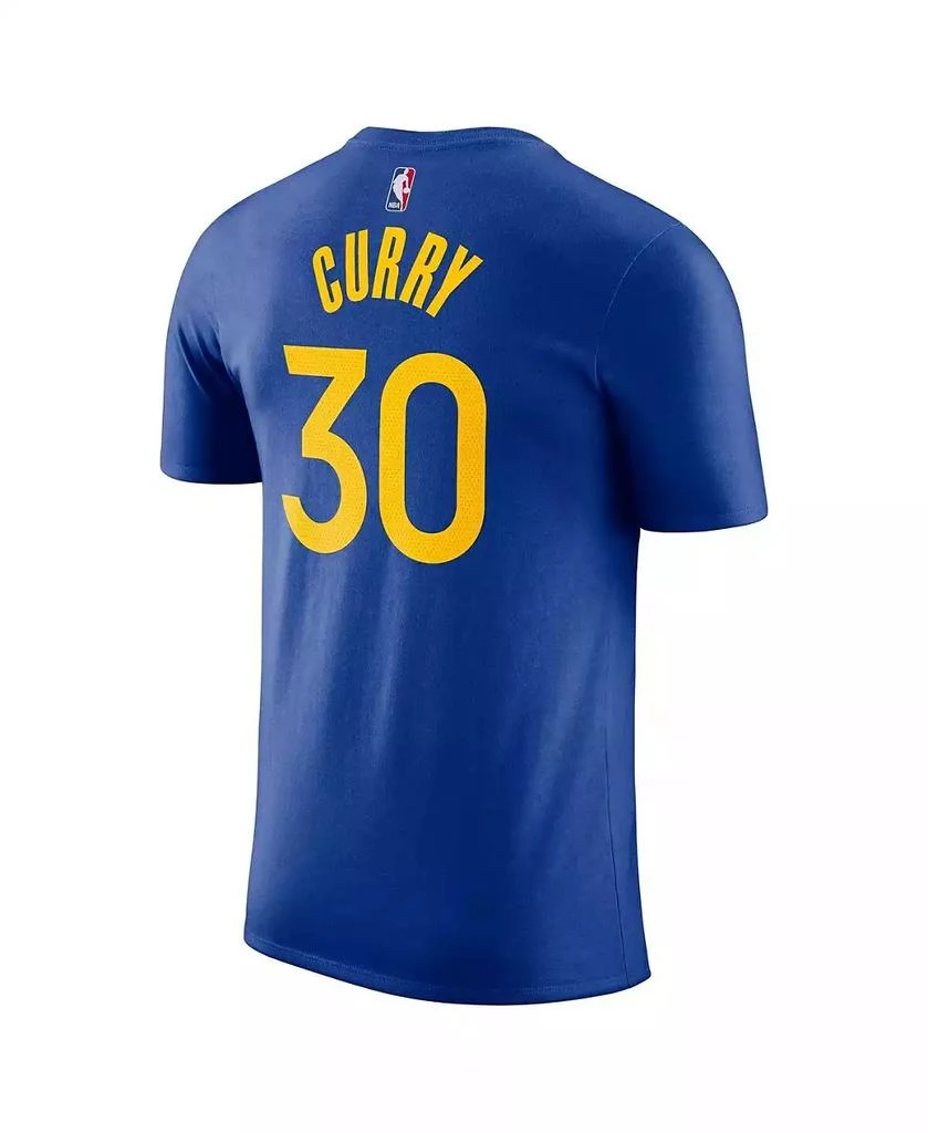NIKE Men's Stephen Curry Royal Golden State Warriors Icon 2022/23 Name and Number T-shirt 2