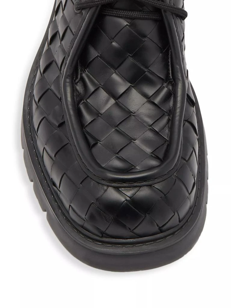 Bottega Veneta Intrecciato Leather Derby Shoes 4