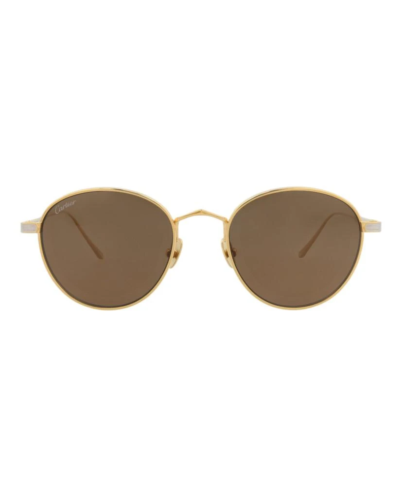 Cartier Round-Frame Titanium Sunglasses