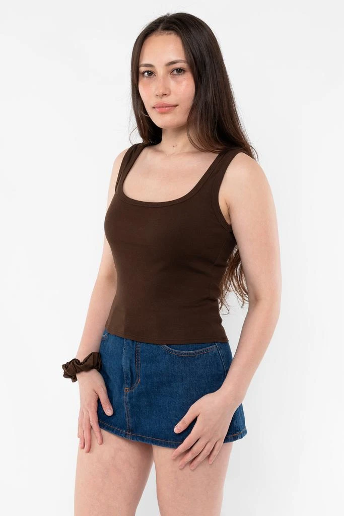 Los Angeles Apparel 43055 - Baby Rib Square Neck Tank Top 5