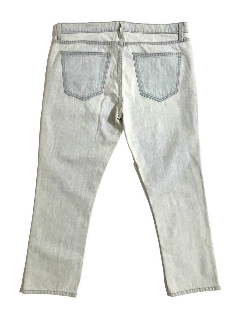 Current Elliott Women's Cropped Straight Leg Destroy Ankle Denim Jeans In Blue