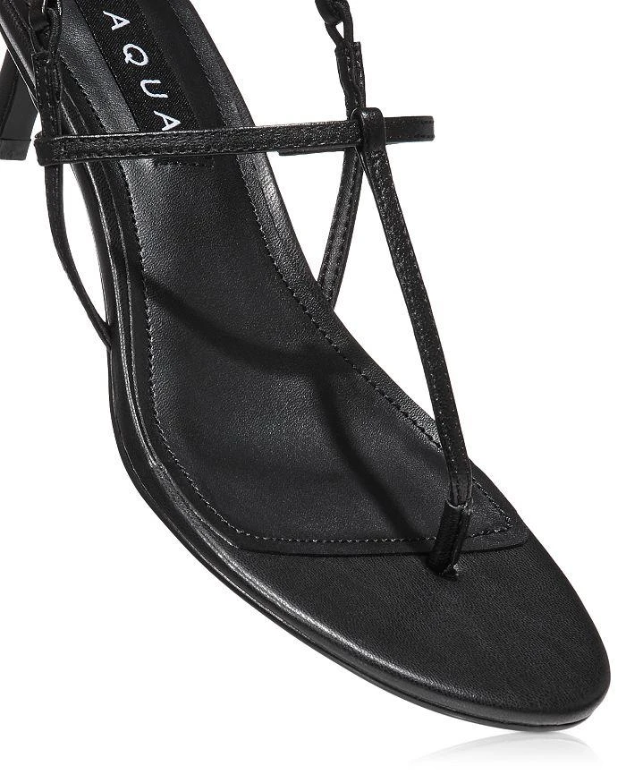 AQUA Women's T Strap Slingback High Heel Sandals - Exclusive 5