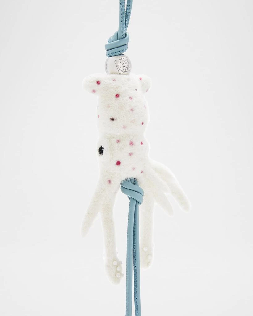 Loewe Squid Bag Charm in Wool Felt 2
