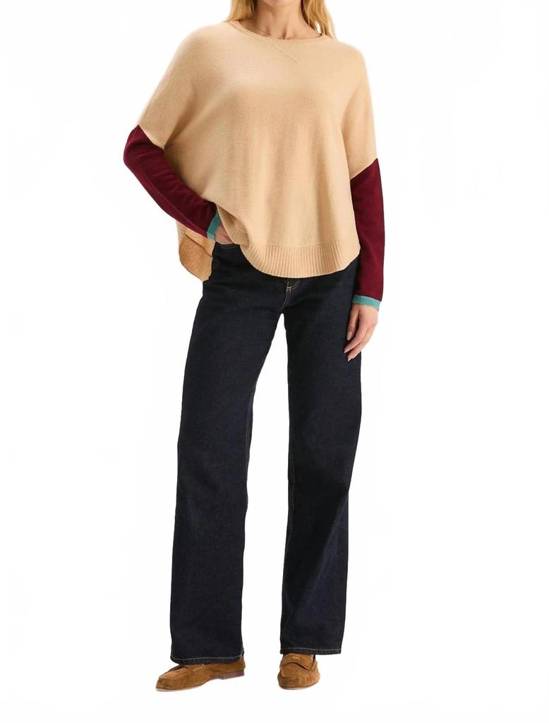 Tyler Boe Bailey Cashmere Colorblock Capelet In Multi