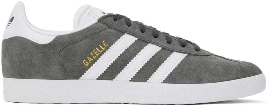 Adidas Gray & White Gazelle Sneakers 1