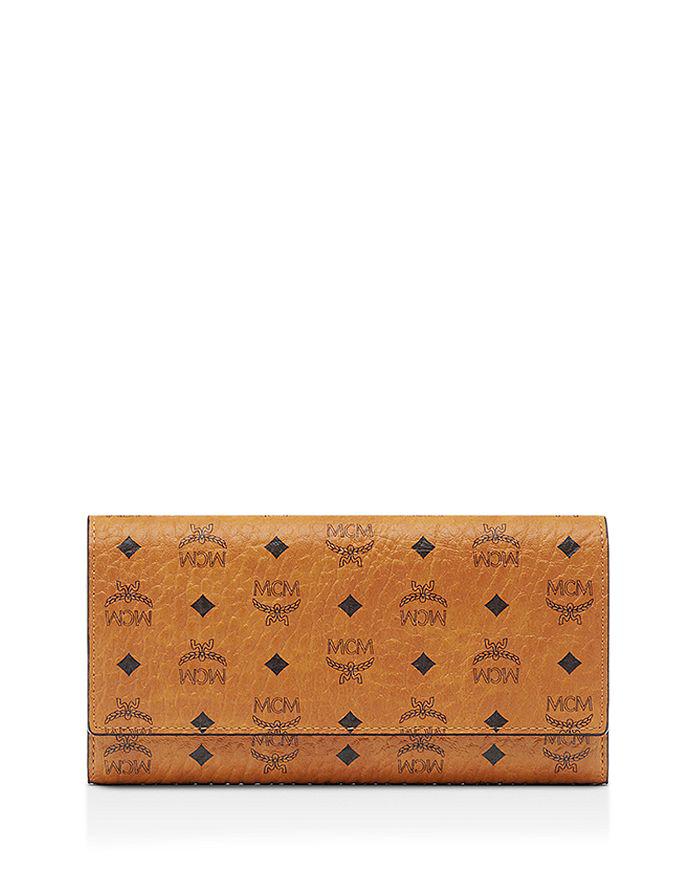折りたたみ財布 MCM Caramel leather mini Mode Travia wallet (MYLCSLM01 CO) MCM Caramel leather mini Mode Travia wallet - Wallets