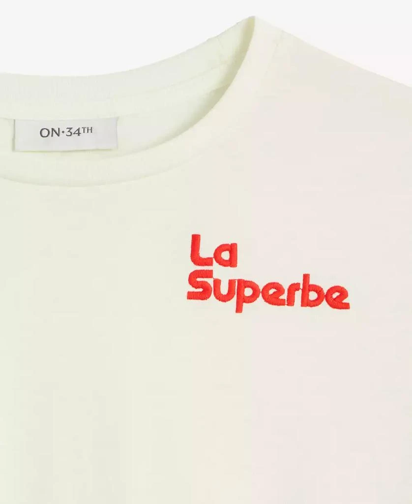 On 34th Women's Superbe Embellished Crewneck Tee, Exclusively at Macy's 6