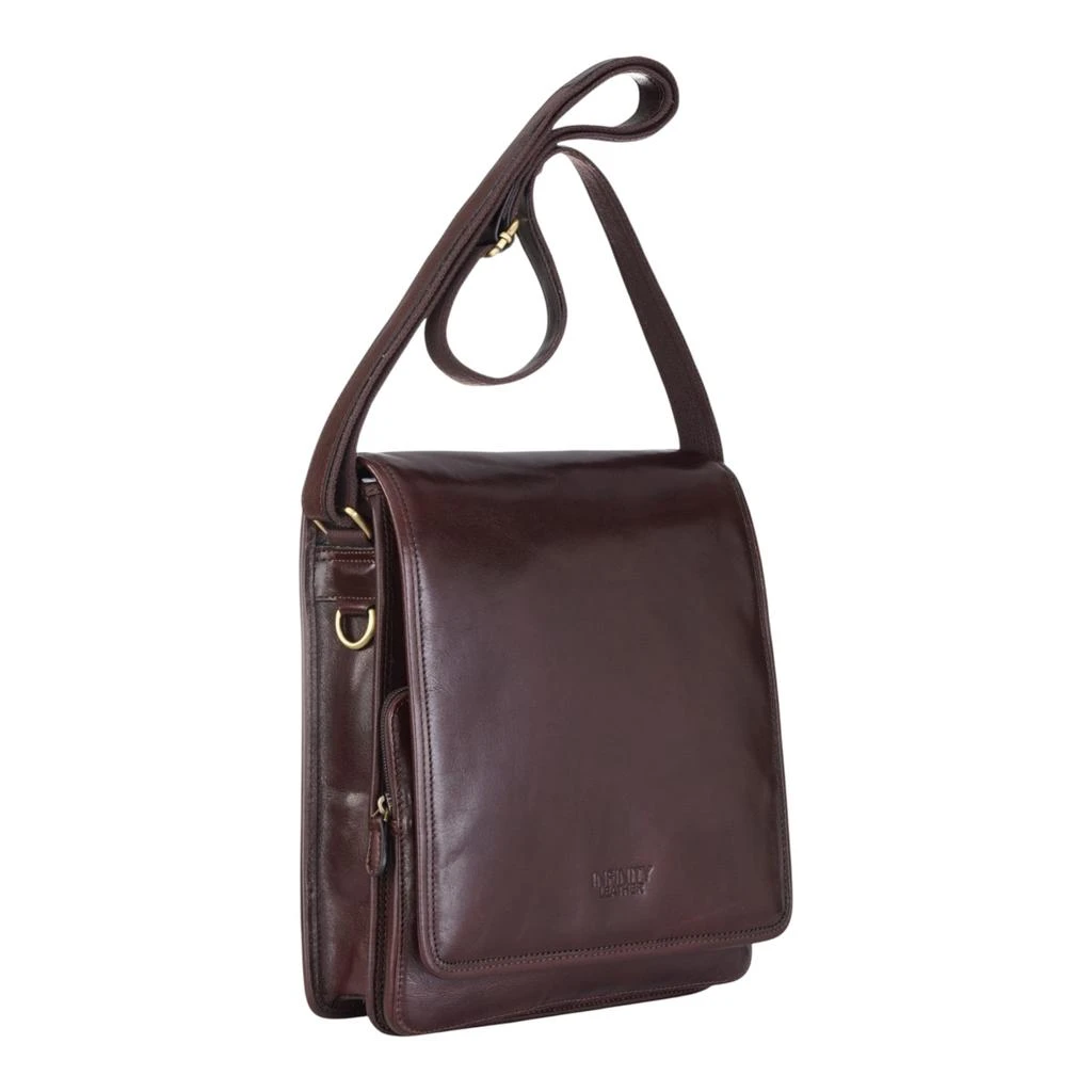 Infinity Leather Leather Vintage Brown Messenger Shoulder Crossbody Travel Business Bag - Ranger 3