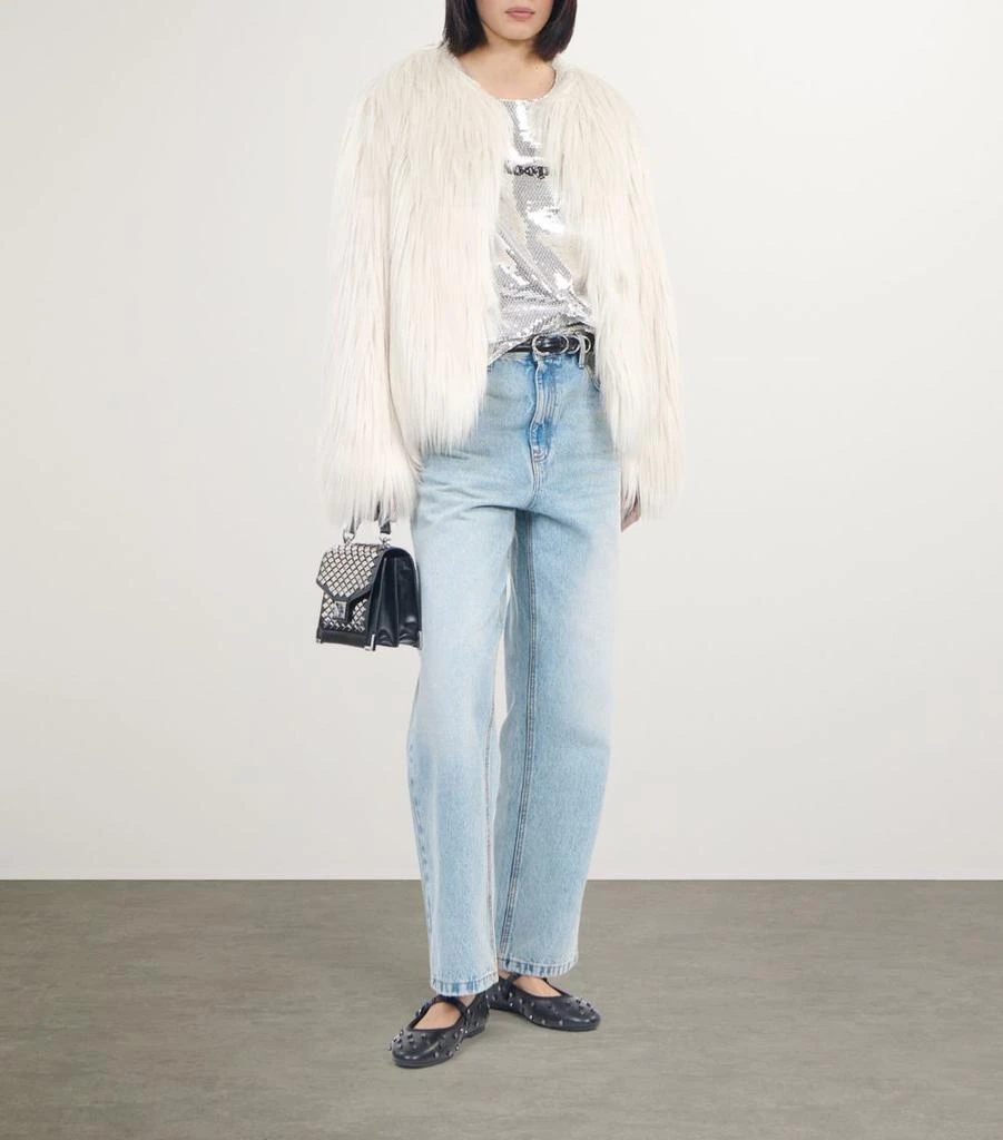 The Kooples Faux Fur Shag Jacket 2