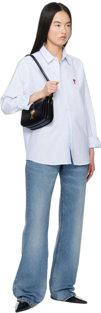 AMI Black Leather Paris Paris Bag 4