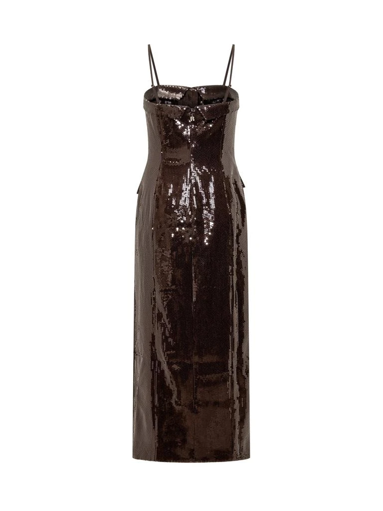 ROTATE Birger Christensen ROTATE Sequinned Sleeveless Midi Dress 2