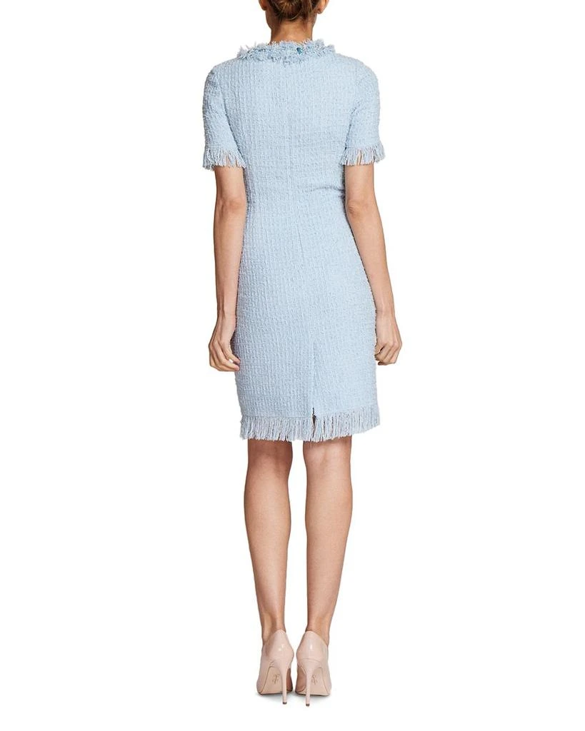 Teri Jon Beaded Fringe Tweed Dress 3