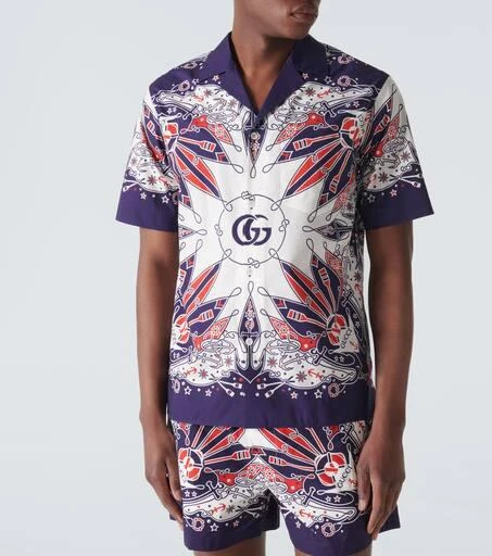 Gucci Gucci Bandana cotton bowling shirt 3