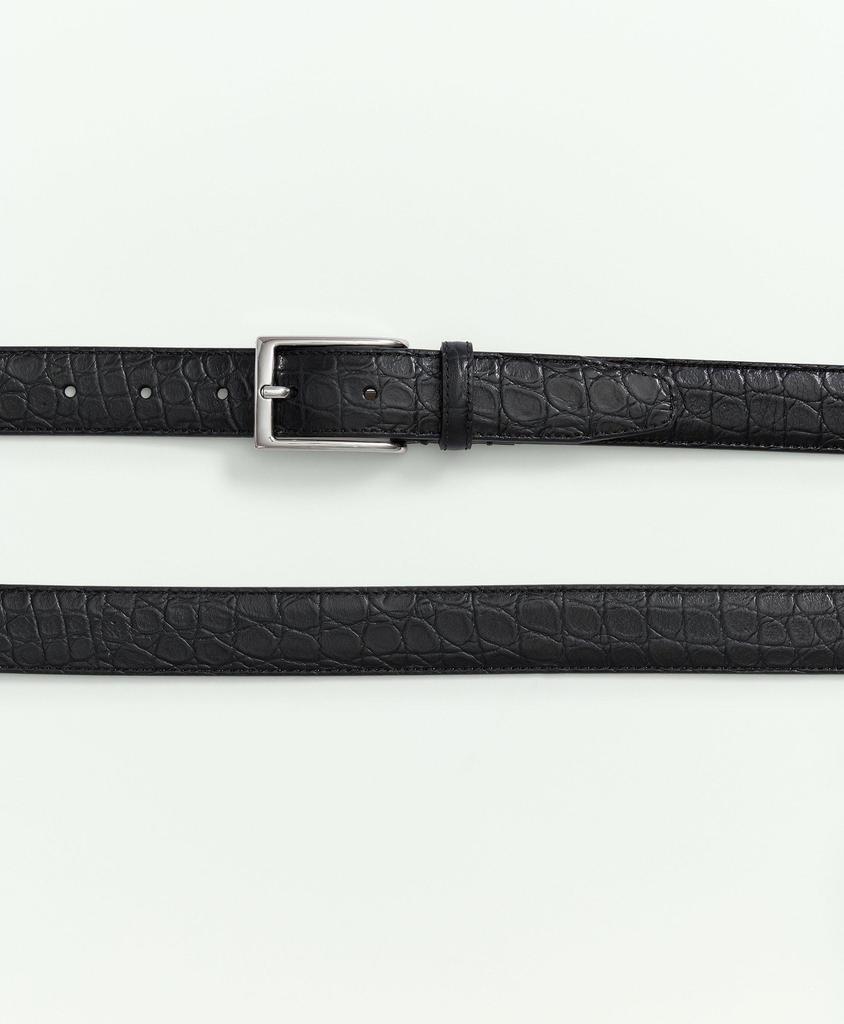 Brooks Brothers Leather Embossed Belt