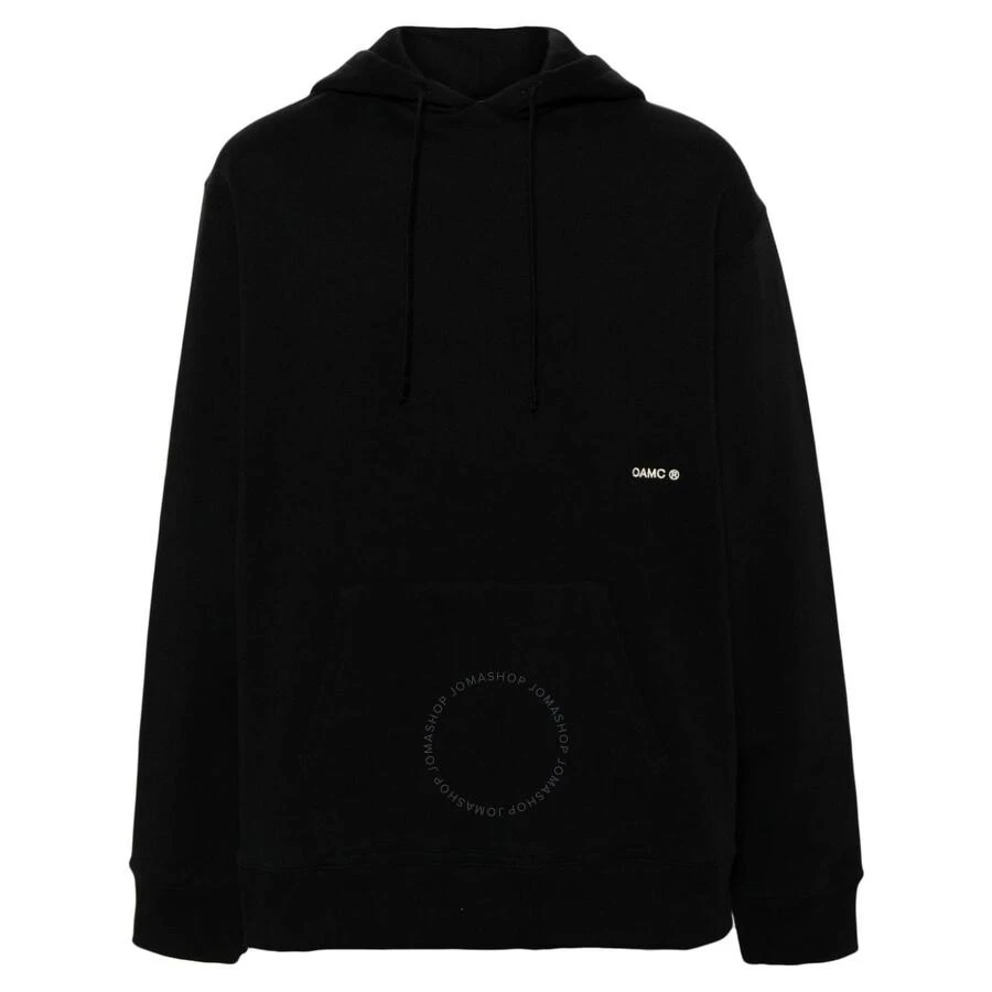 OAMC Men's Black Graphic-Print Organic Cotton Hoodie 1