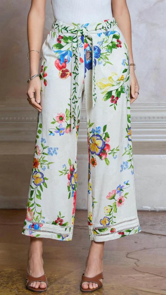 current air Current Air - Floral And Fruit Printed Pants