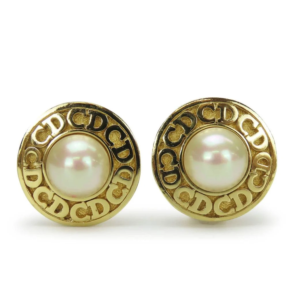 Dior Metal Clip Earrings (Pre-Owned)