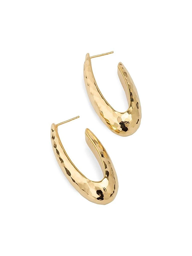 LANA Disco 14K Yellow Gold Elongated Hoops 3