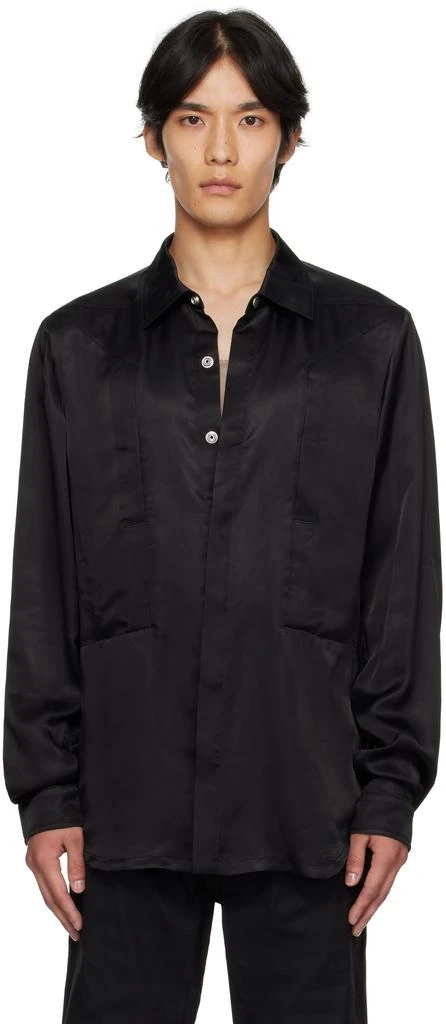 Rick Owens Black Concordians Fogpocket Outer Shirt 1