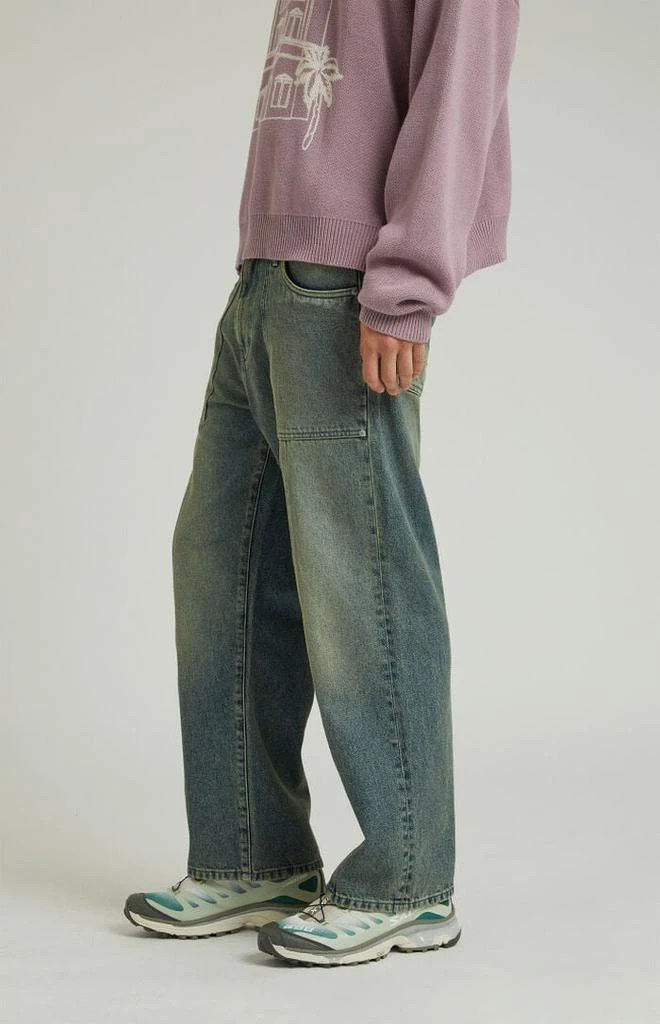 PacSun Dark Indigo Tinted Baggy Jeans 2