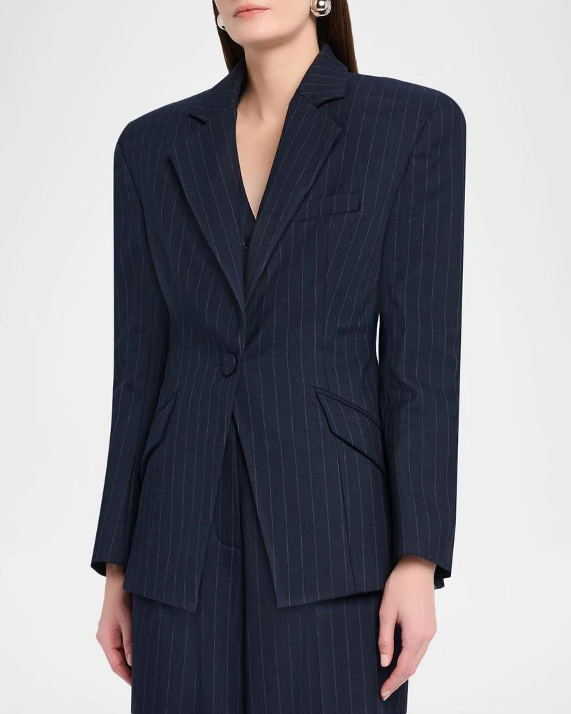 Sans Faff Atlas Pinstripe Twill Blazer 4