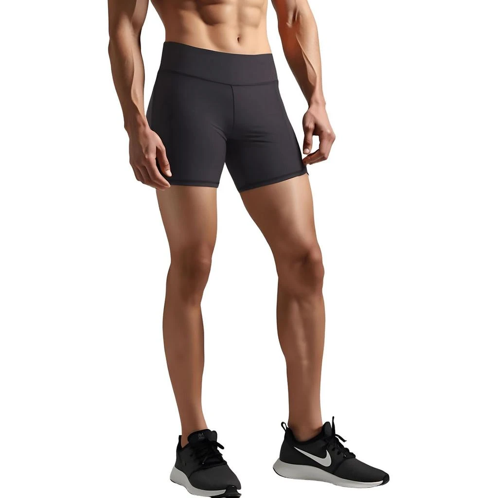 Reebok Womens Solid Nylon Bike Short 4