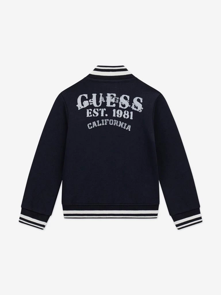 GUESS Guess Boys Fleece Bomber Jacket in Navy 2