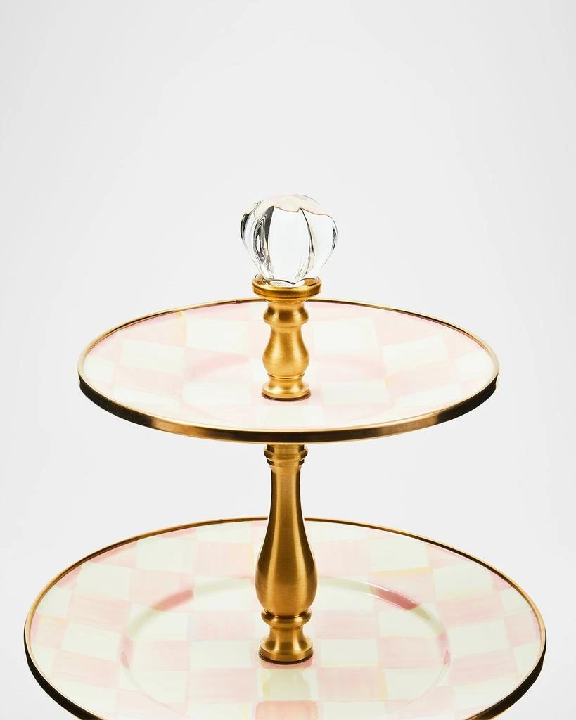 MacKenzie-Childs Rosy Check Three-Tier Sweet Stand 3