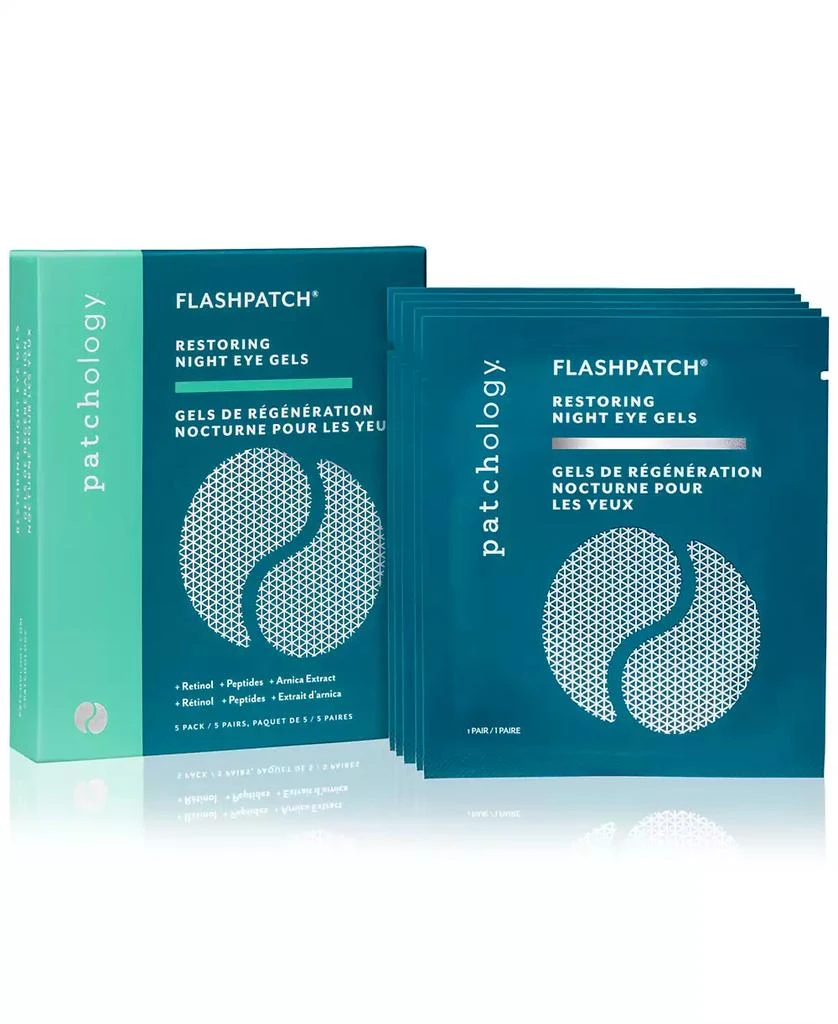 Patchology FlashPatch Restoring Night Eye Gels, 5pk 5