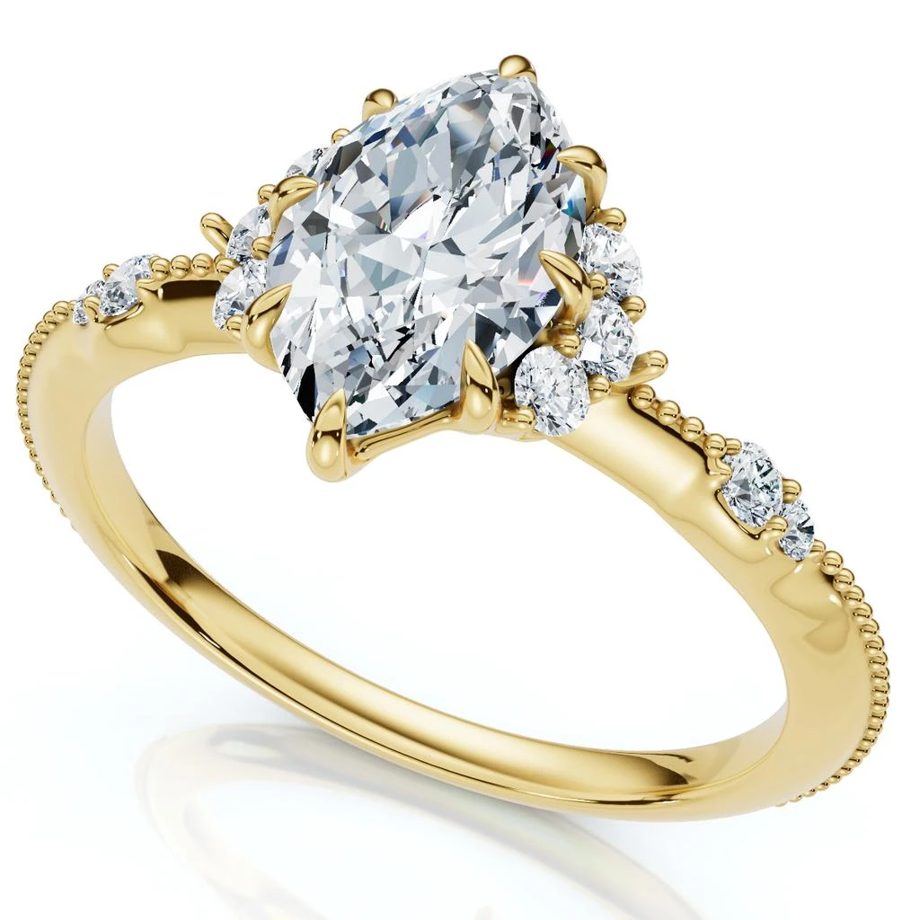 Pompeii3 1.20Ct Marquise Viviana Diamond Engagement Ring 14k Gold Lab Grown EF/VS 1