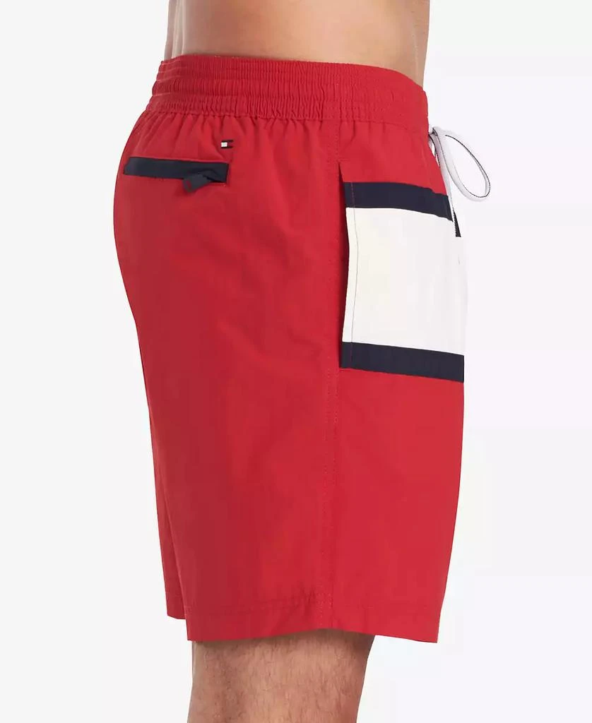 Tommy Hilfiger Men's Big & Tall Flag Swim Trunk 5