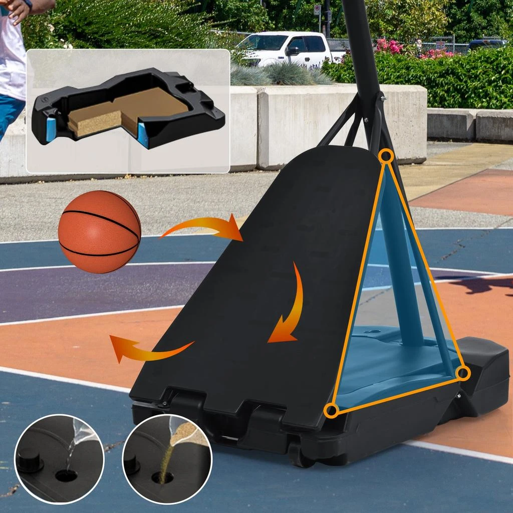 Streamdale Furniture Streamdale Height-Adjustable LED Basketball Hoop System 3