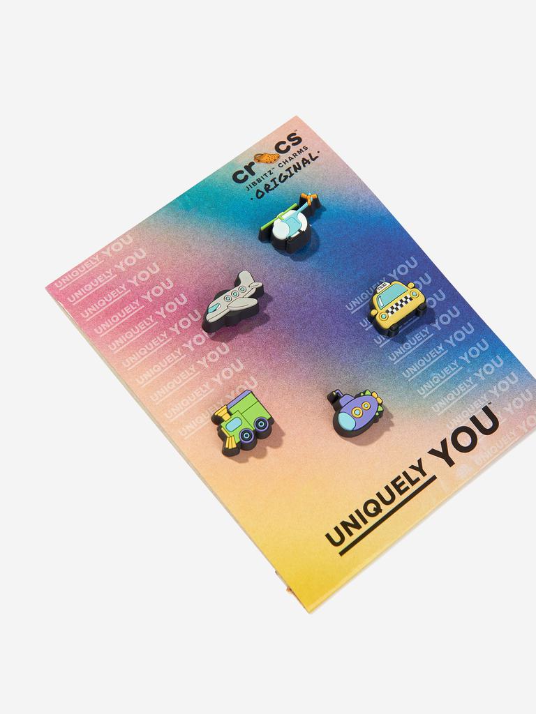 Crocs Kids Tiny Vehicles Jibbitz™ Charm 5 Pack in Multicolour